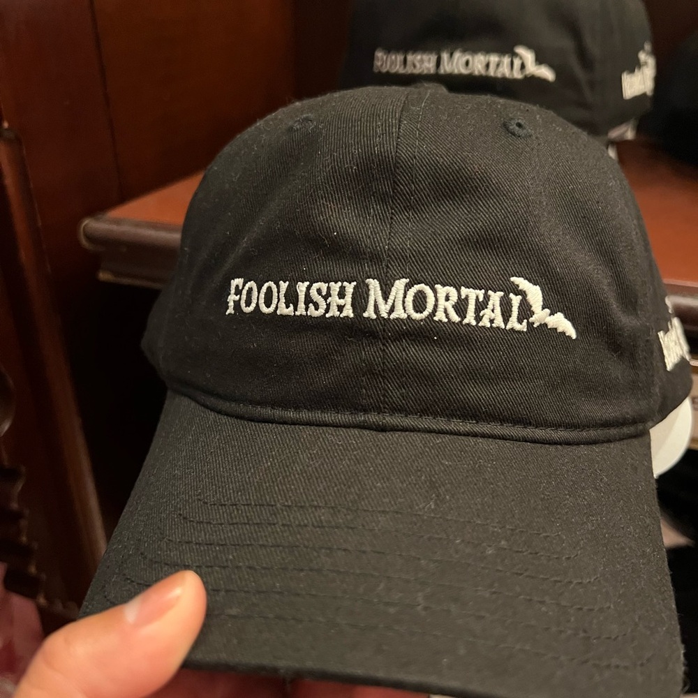 Disney Black 'Foolish Mortal' Glow in the Dark Black Cap